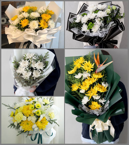 安徽马鞍山花山区霍里街道白事花束代送